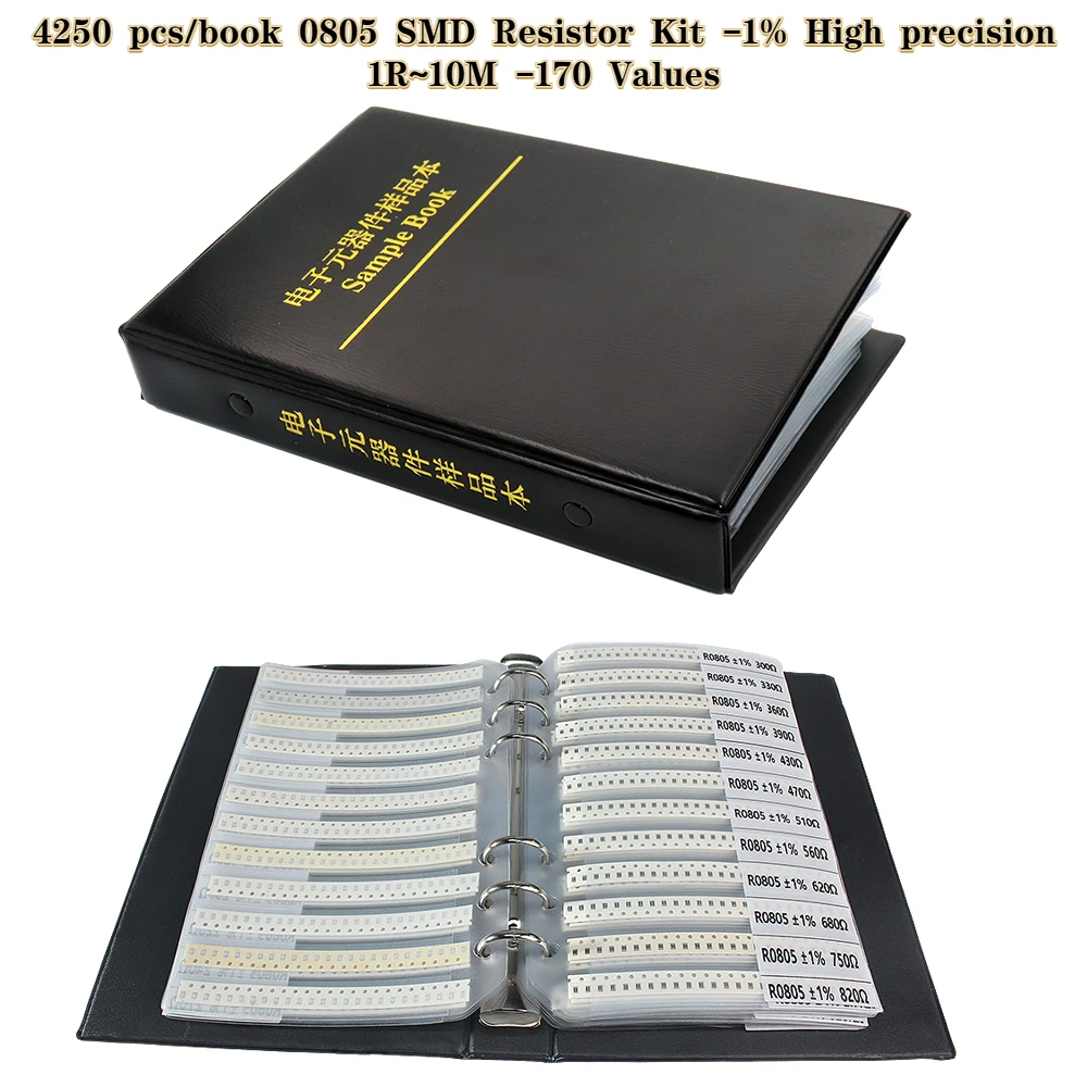 4250PCS 0805 SMD Resistor Book - đánh giá và giá Diy Electronics Book
