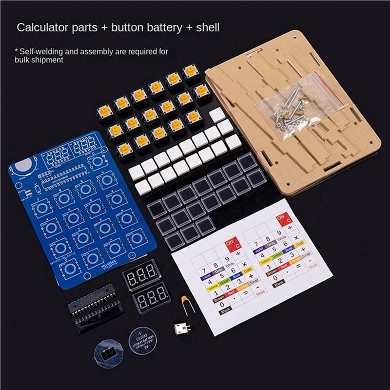 QWE-5X Calculator DIY Kit 51 M - đánh giá và giá Homemade Diy Electronics