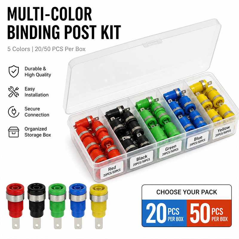 Multi-Color Binding Post Kit 2 - đánh giá và giá Diy Audio Electronics Kit