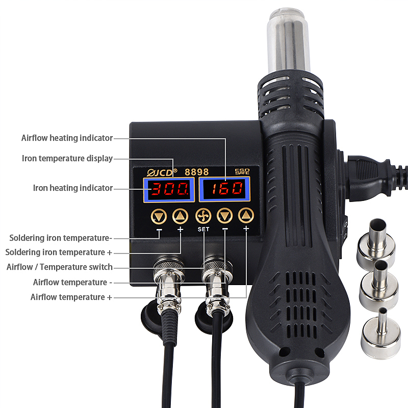 2 Trong 1 750W Không Khí Nóng  - đánh giá và giá Useful Diy Electronics