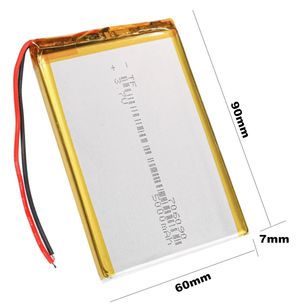 1-10pcs 3.7V 5000mAh 706090 60 - đánh giá và giá Diy Electronics Book