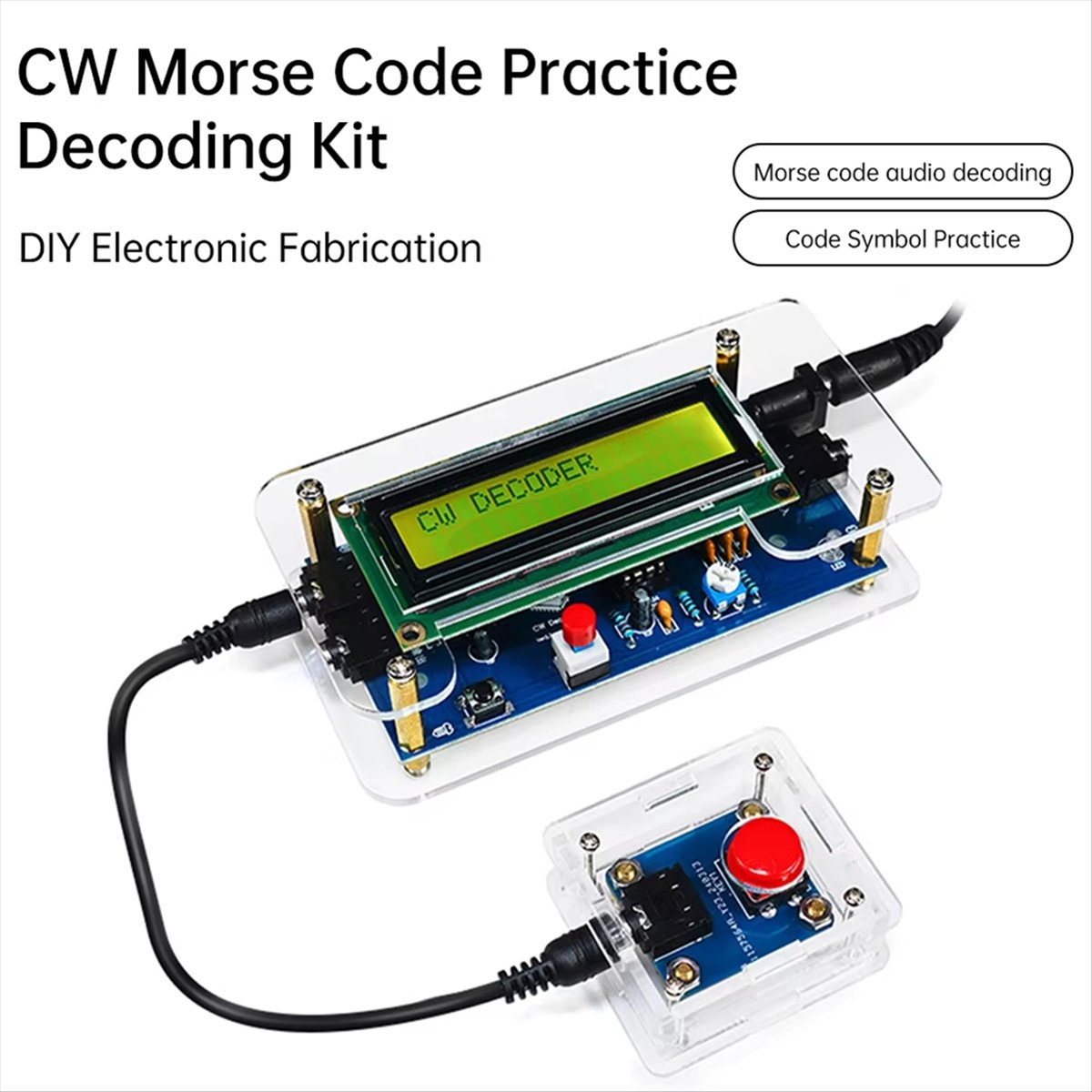 HDL DC9V CW Morse Code Decoder - đánh giá và giá Diy Audio Electronics Kit